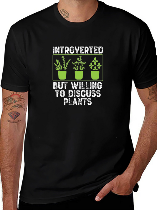 Introverted Plant Lover Graphic T-Shirt