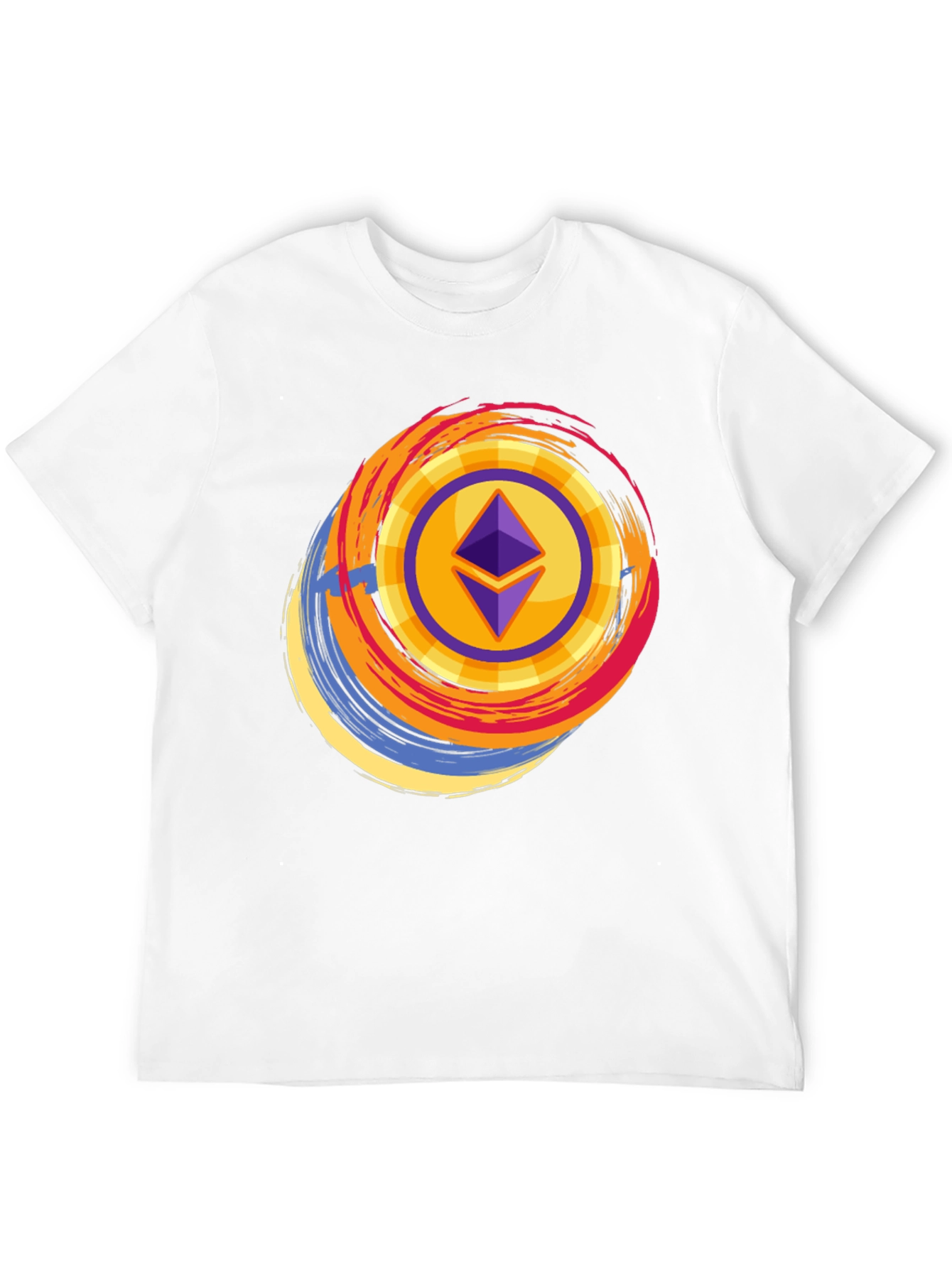 Ethereum Crypto Graphic Tee - Black Cotton T-Shirt