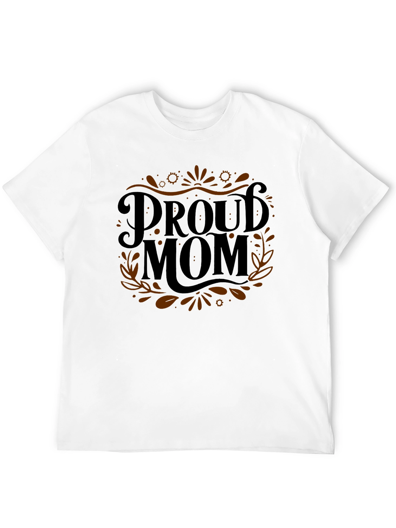 Proud Mom Black Graphic Tee