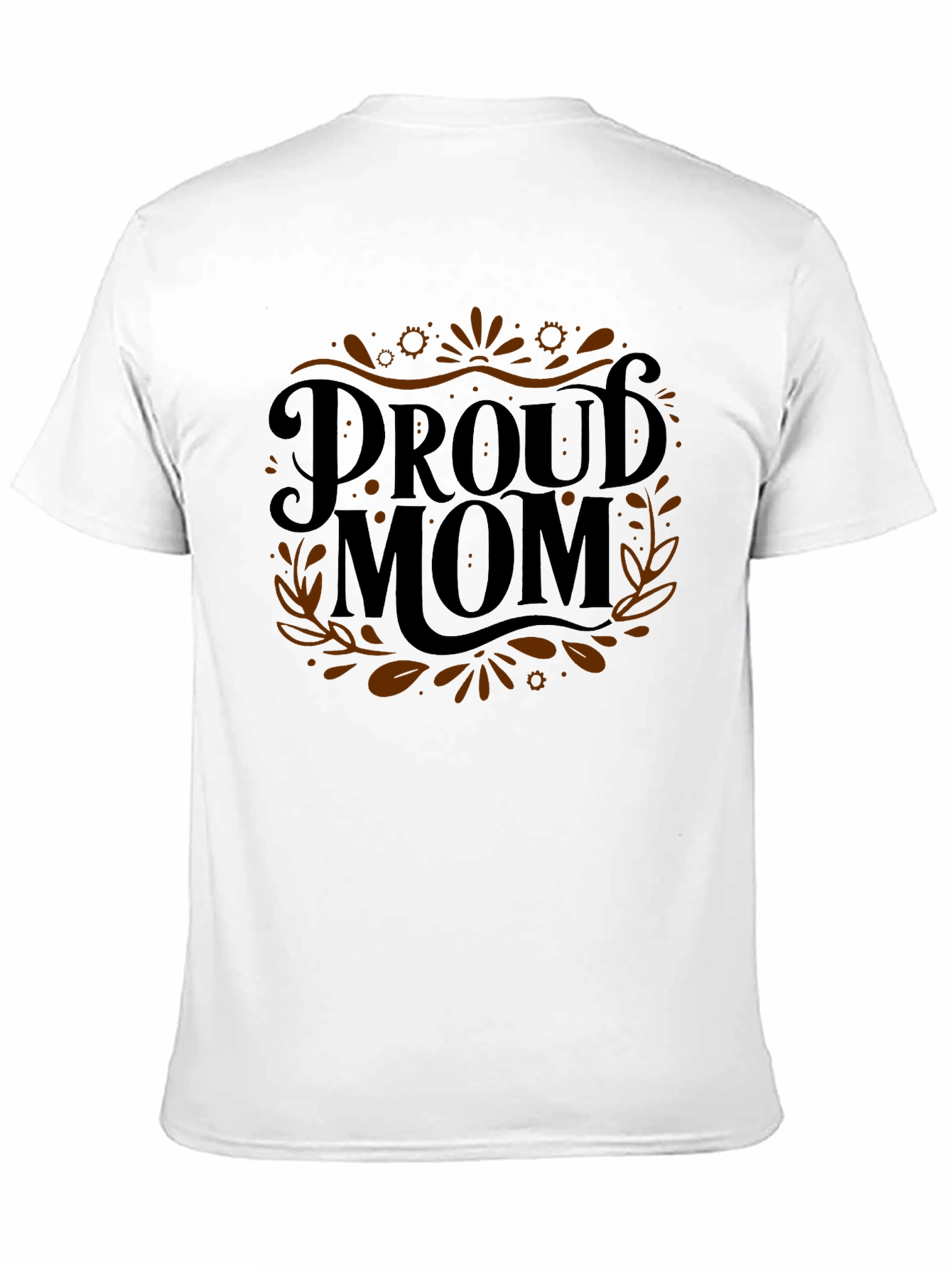 Proud Mom Black Graphic Tee