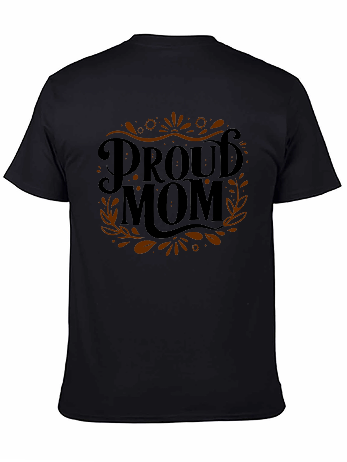 Proud Mom Black Graphic Tee