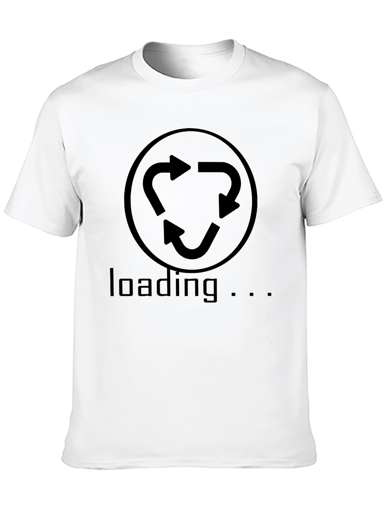 Loading Arrows Graphic Black T-Shirt