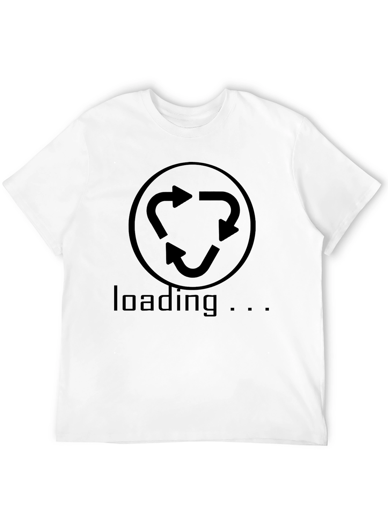 Loading Arrows Graphic Black T-Shirt