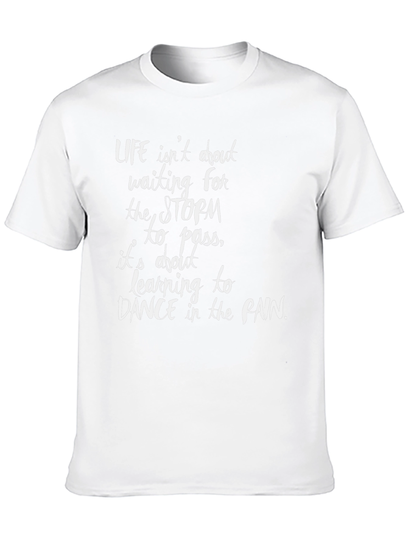 Inspirational Dance in the Rain Black T-Shirt