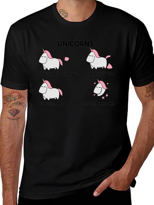 Unicorns Dont Fart Rainbows Funny Graphic Tee
