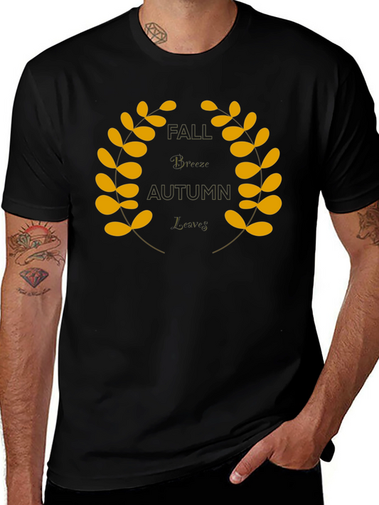 Fall Breeze Autumn Leaves Graphic Tee