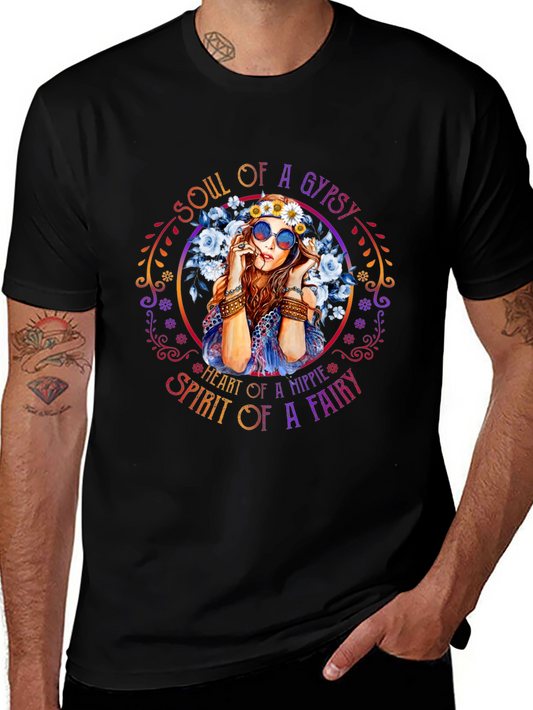 Soul of a Gypsy Graphic Tee - Hippie Fairy Shirt