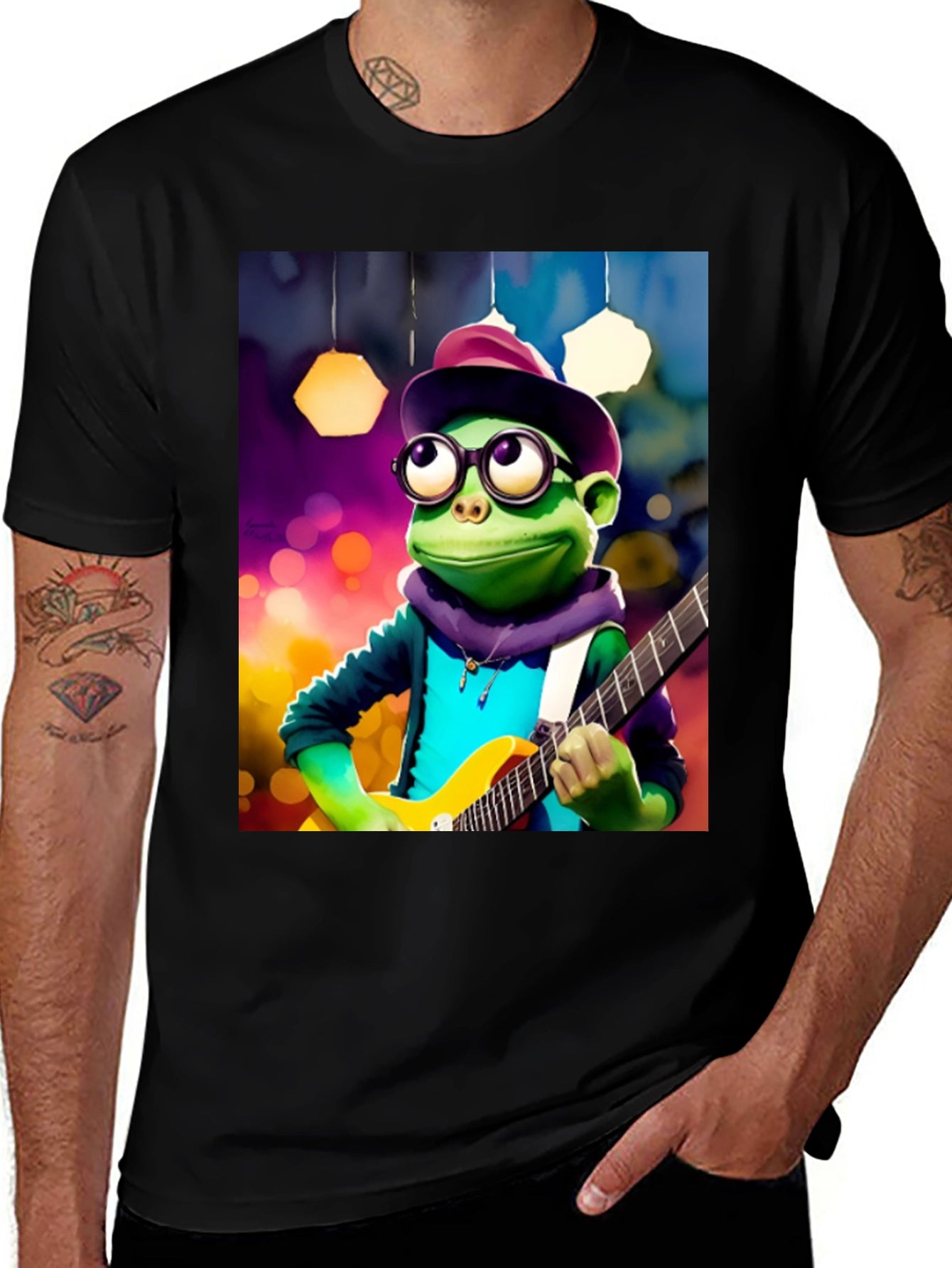 Frog Musician T-Shirt