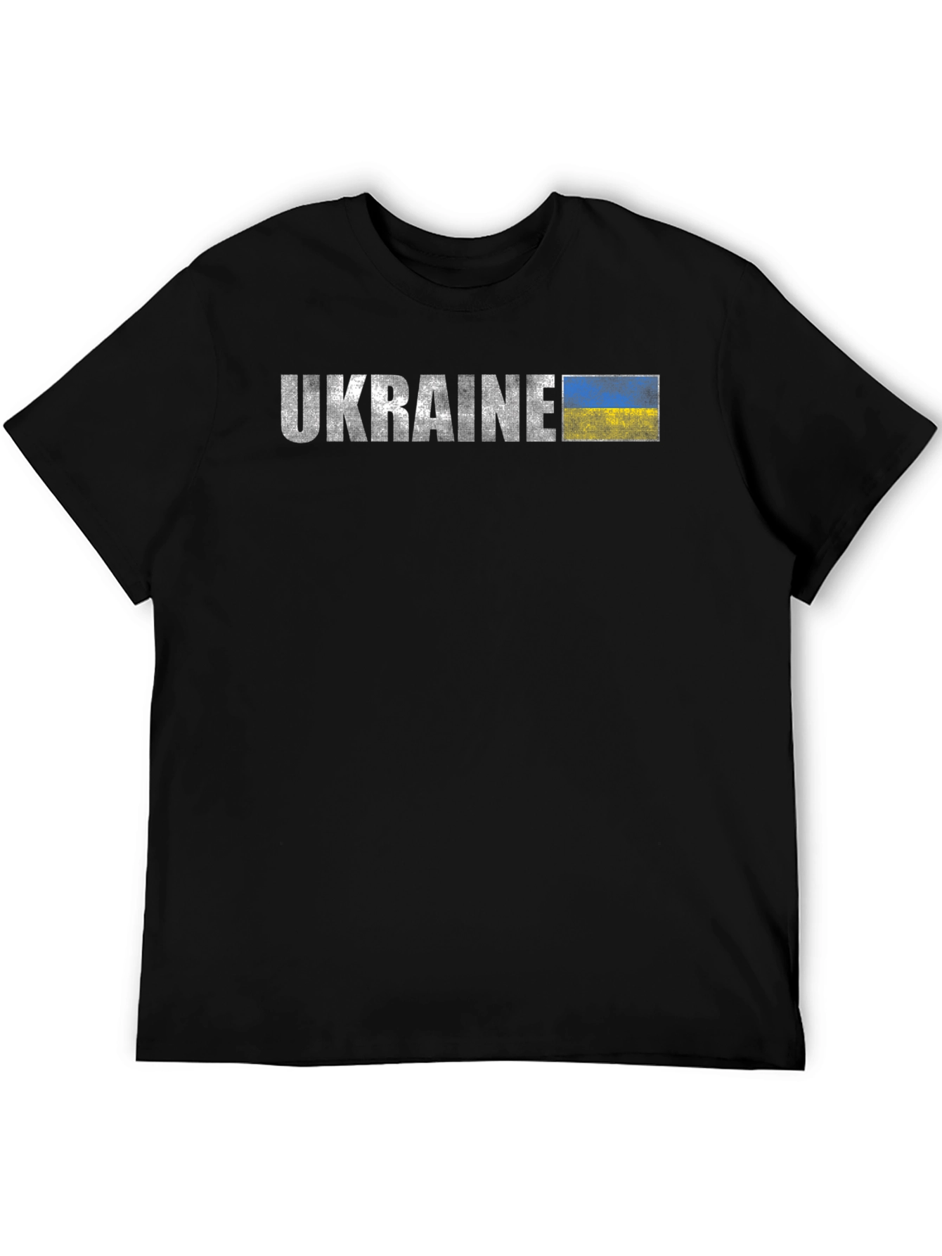 Ukraine Flag Graphic Black T-Shirt