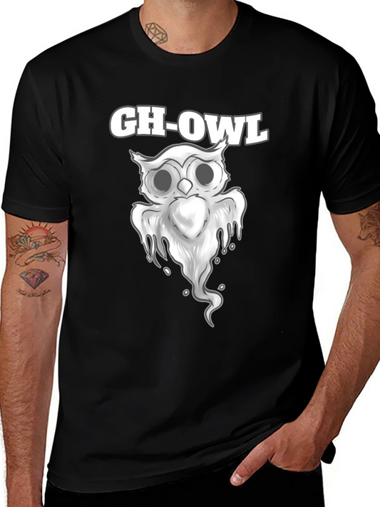 Gh-Owl Graphic T-Shirt - Spooky Cute Design
