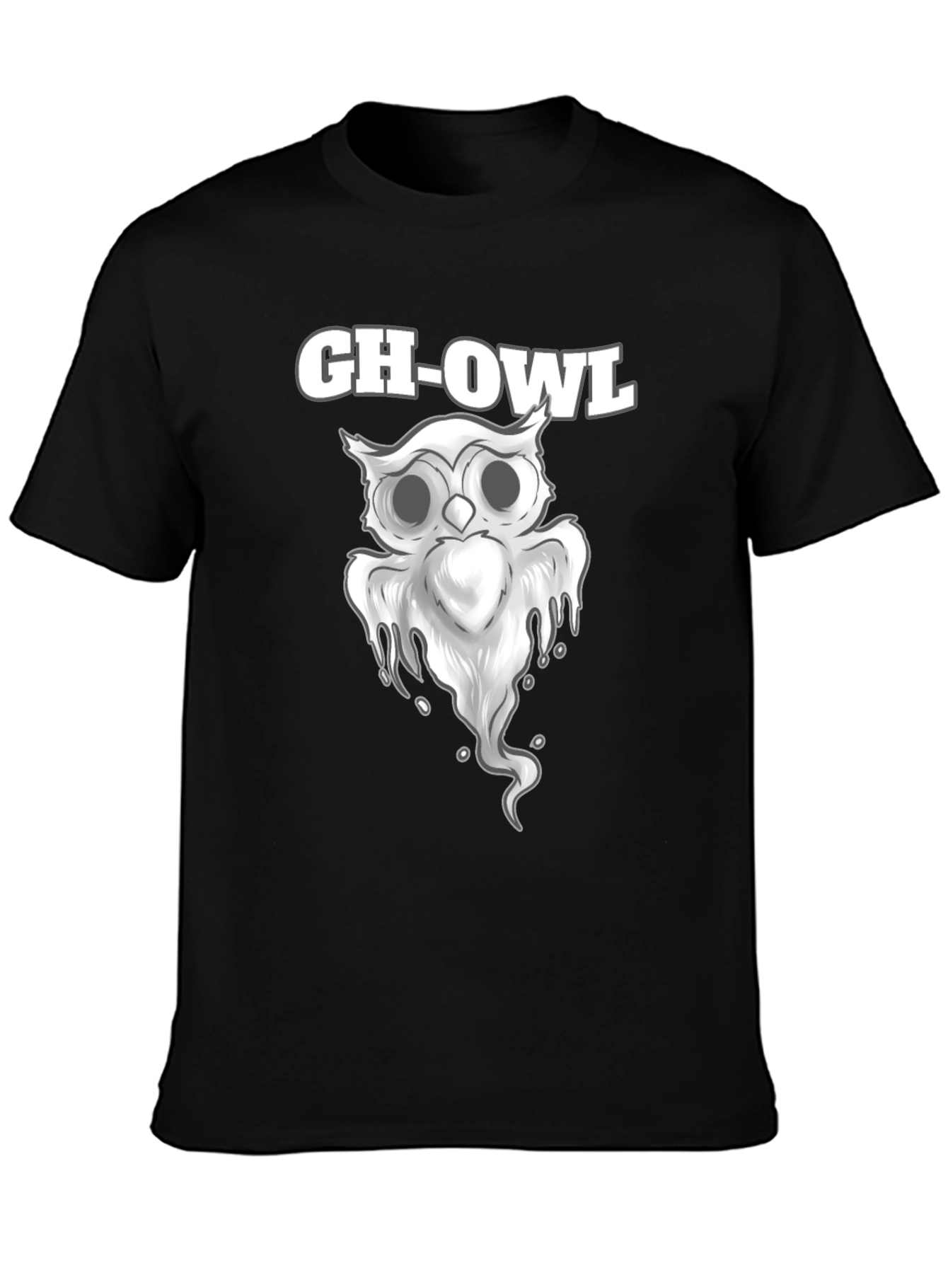 Gh-Owl Graphic T-Shirt - Spooky Cute Design