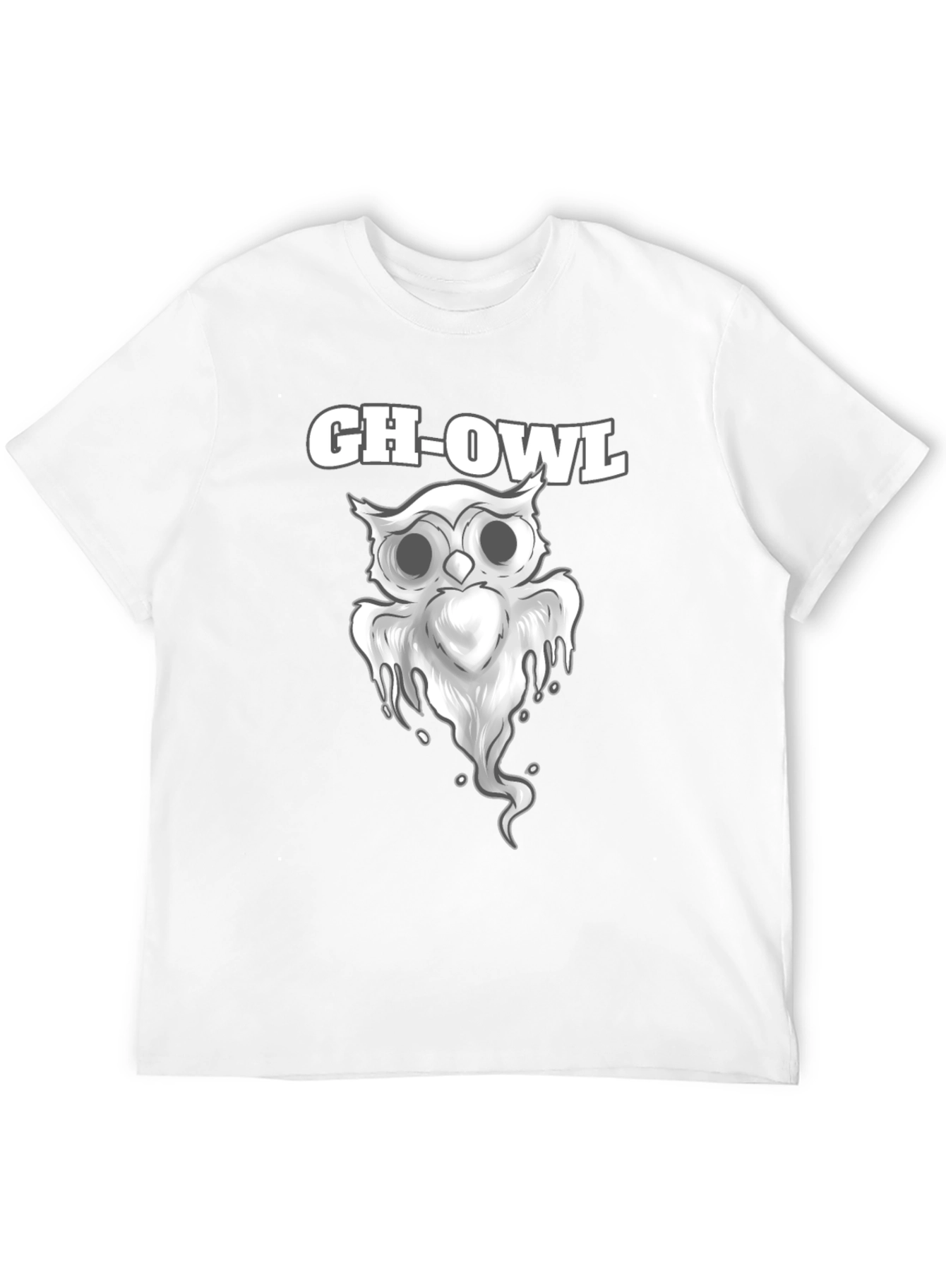 Gh-Owl Graphic T-Shirt - Spooky Cute Design