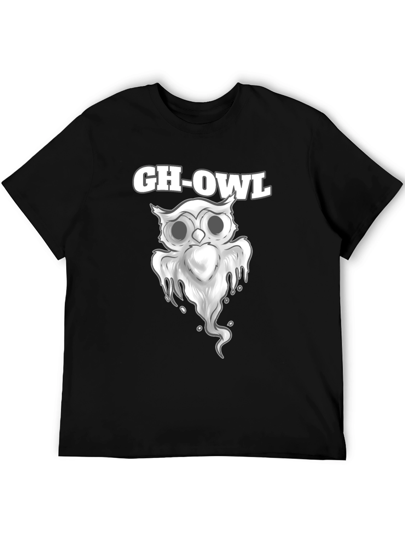 Gh-Owl Graphic T-Shirt - Spooky Cute Design