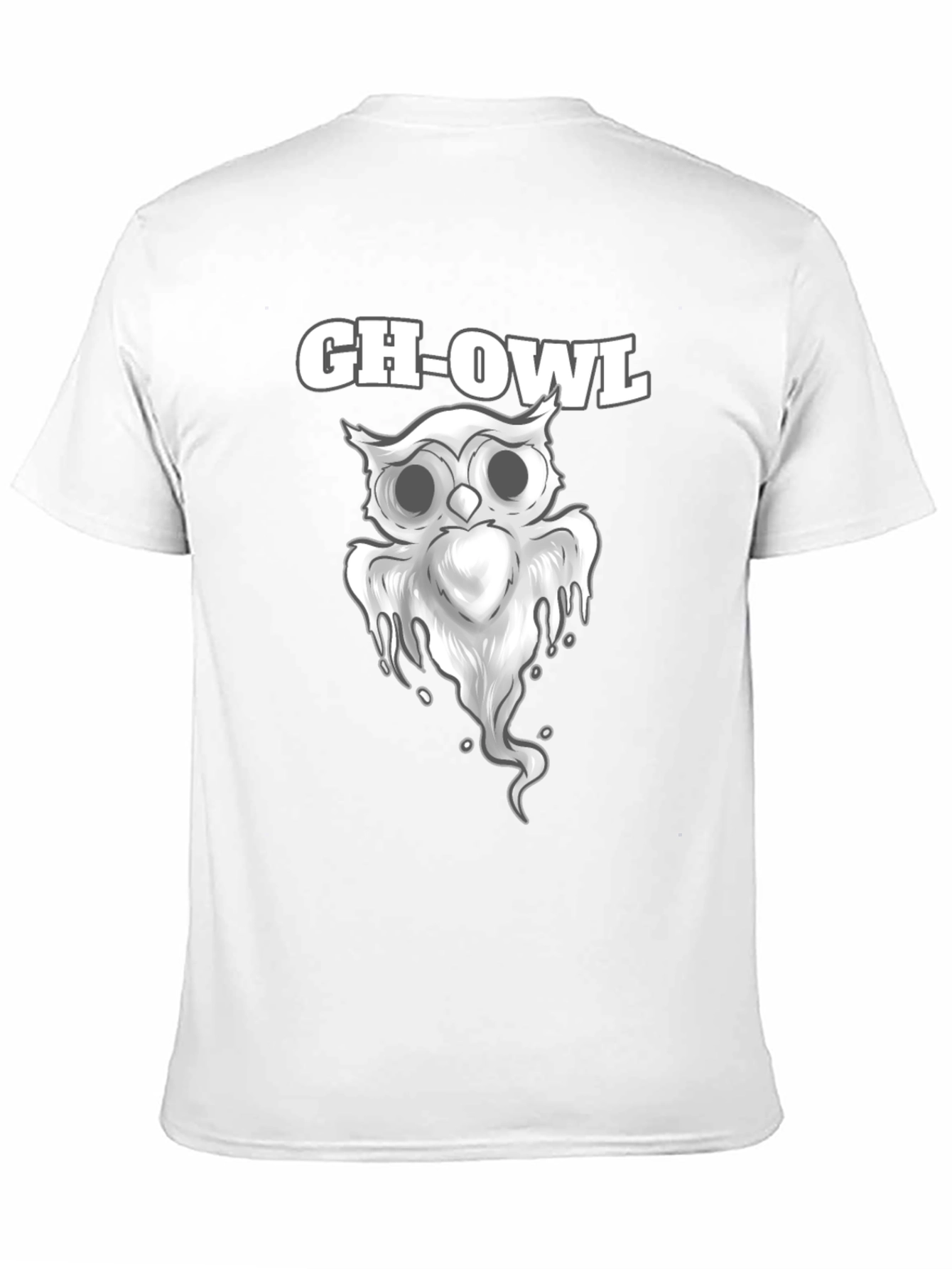 Gh-Owl Graphic T-Shirt - Spooky Cute Design