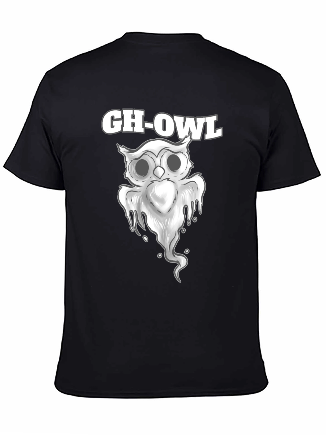 Gh-Owl Graphic T-Shirt - Spooky Cute Design