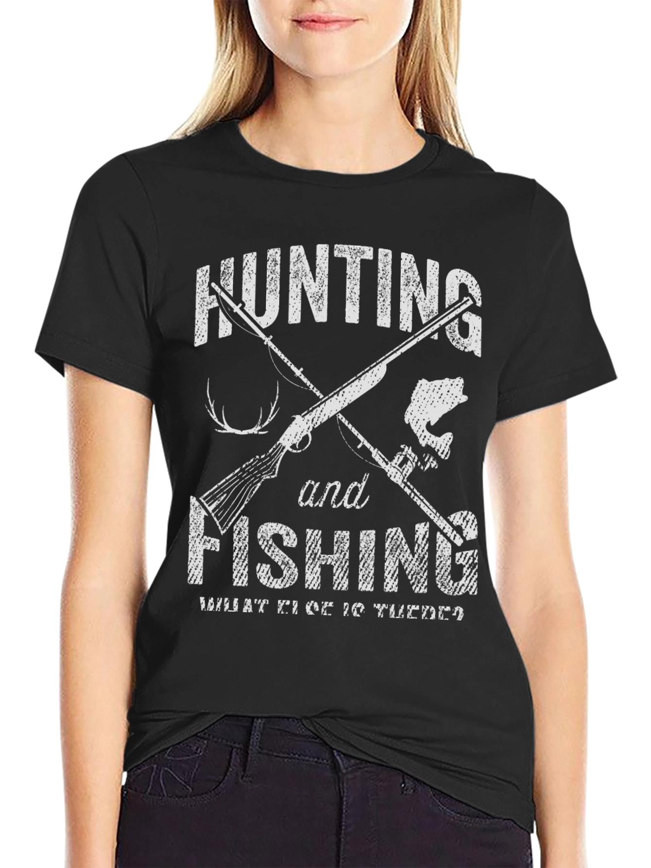 Hunting and Fishing Graphic T-Shirt