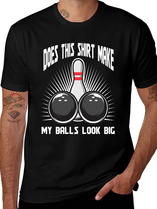 Funny Bowling Balls Graphic T-Shirt