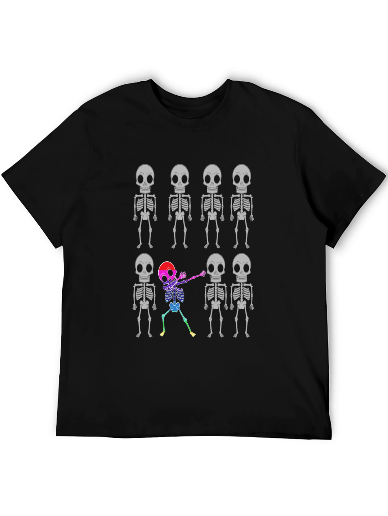 Skeleton Dabbing T-Shirt - Halloween Novelty Tee