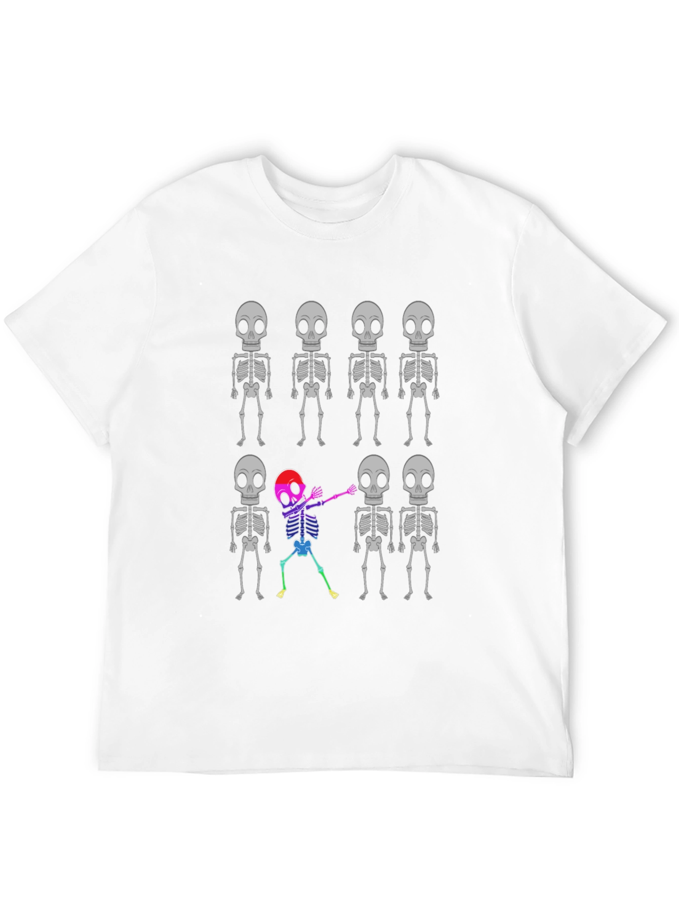 Skeleton Dabbing T-Shirt - Halloween Novelty Tee