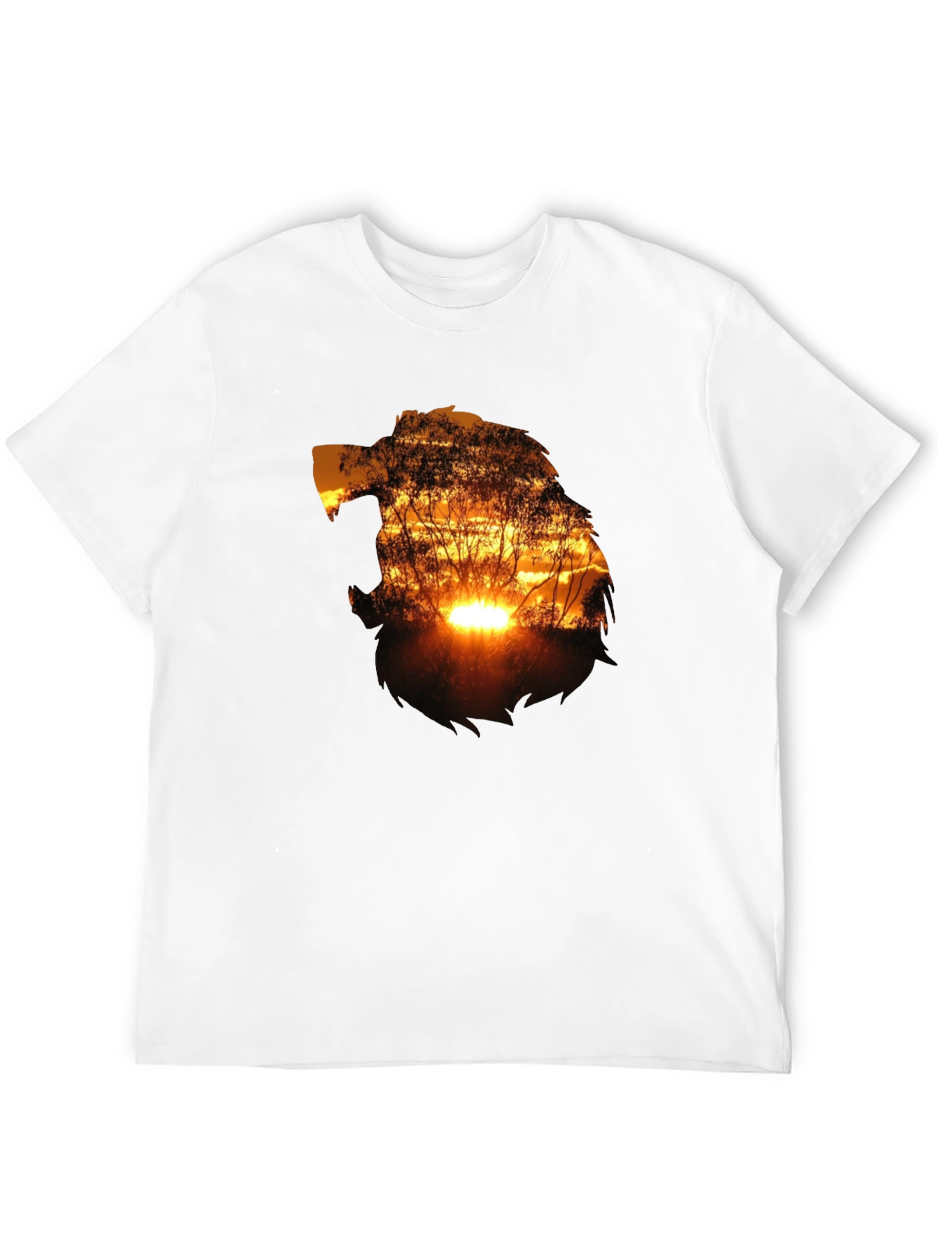 Sunset Silhouette Graphic T-Shirt - Black