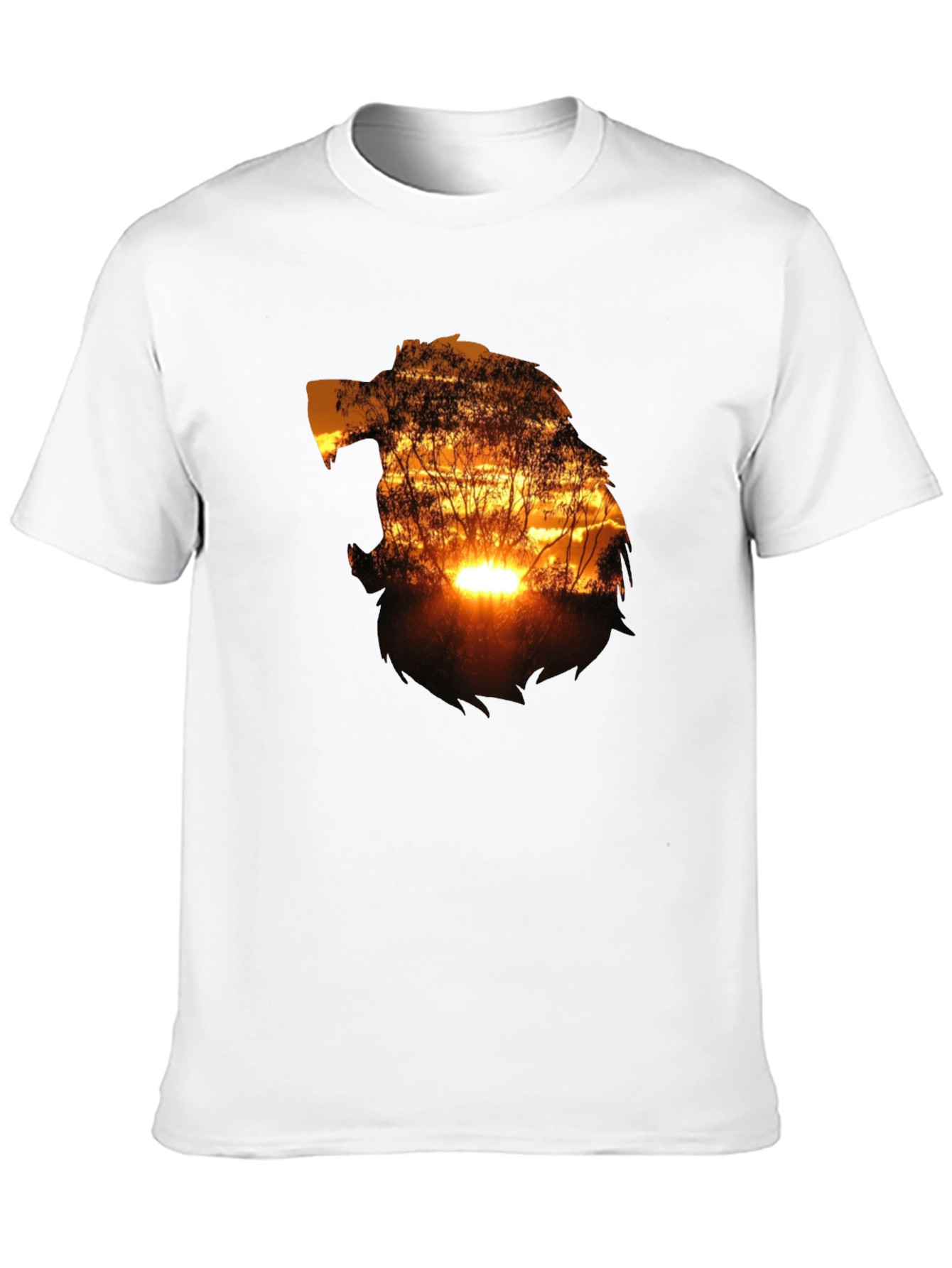 Sunset Silhouette Graphic T-Shirt - Black