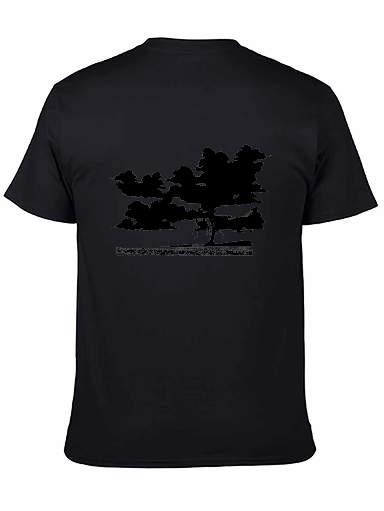 Black Silhouette Landscape T-Shirt