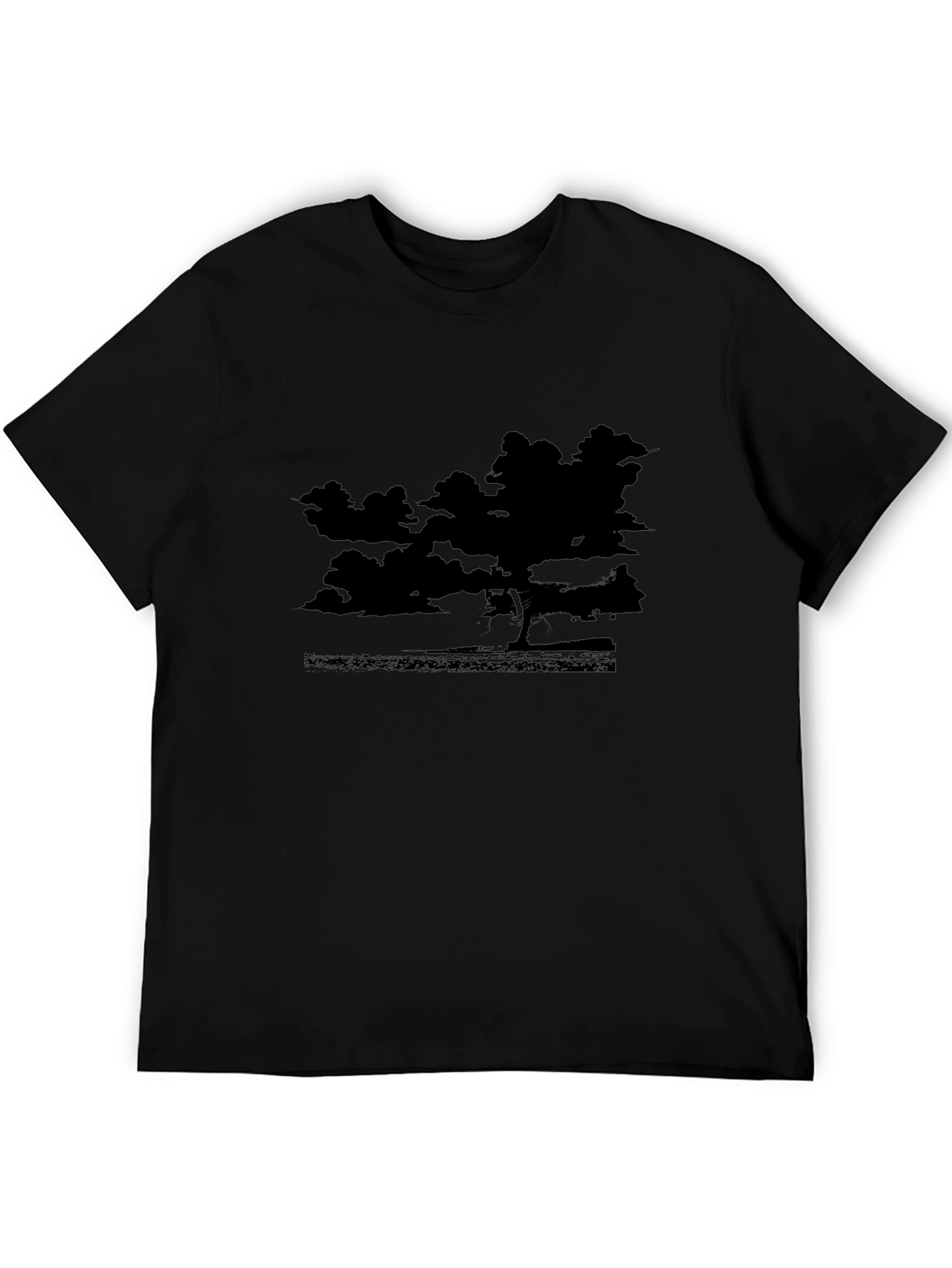 Black Silhouette Landscape T-Shirt
