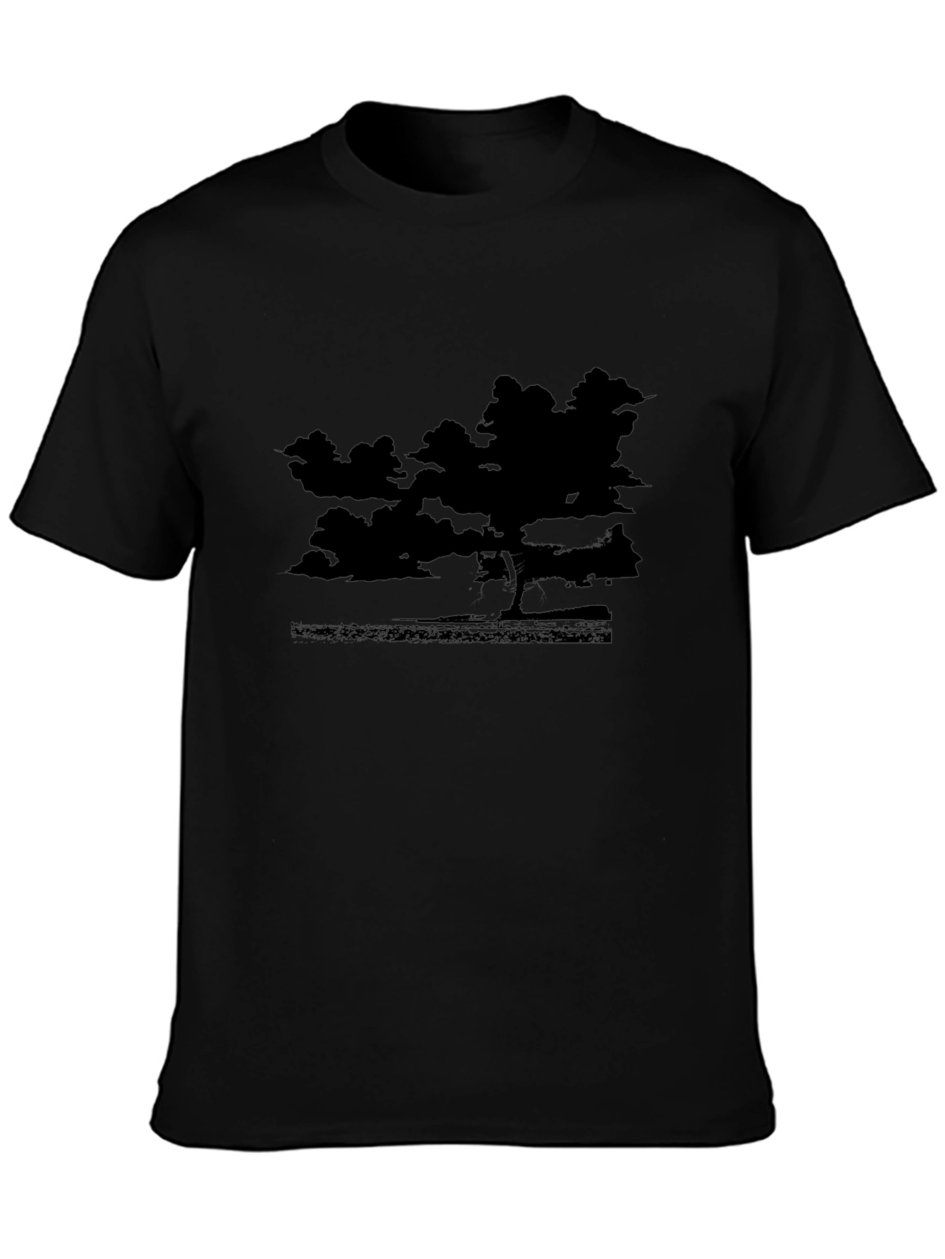 Black Silhouette Landscape T-Shirt