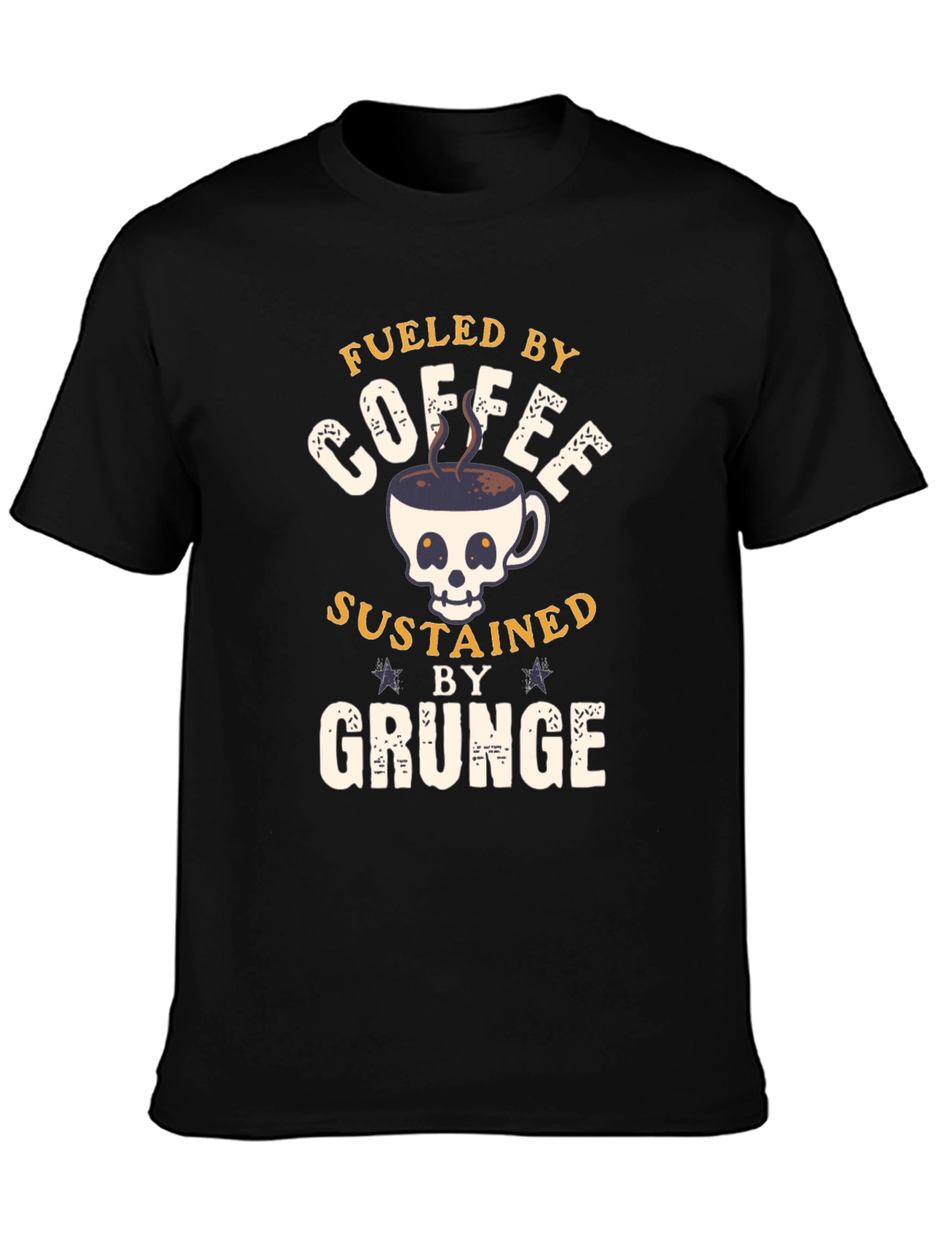 Fueled By Coffee Grunge T-Shirt
