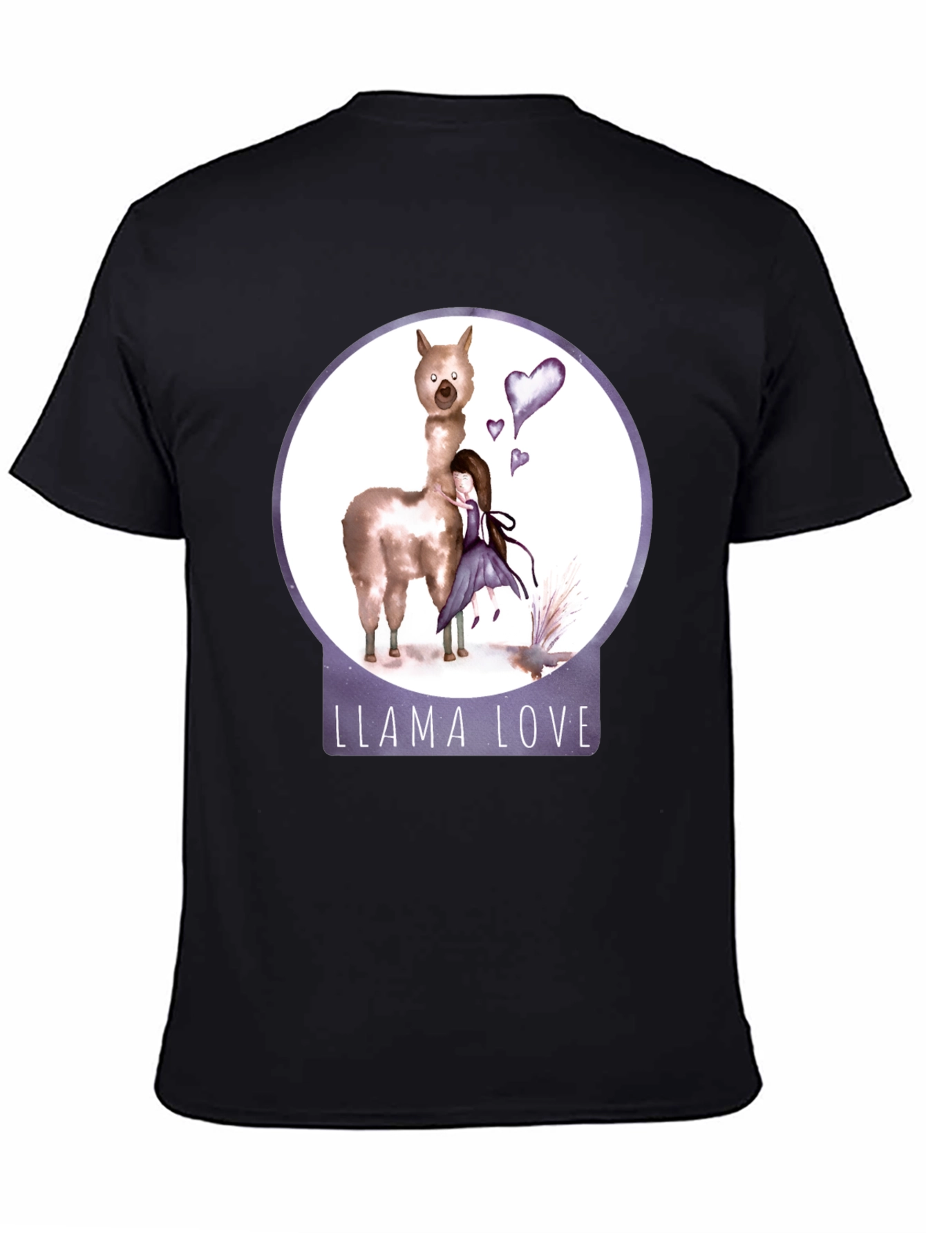 Llama Love Graphic T-Shirt Cute Animal Tee