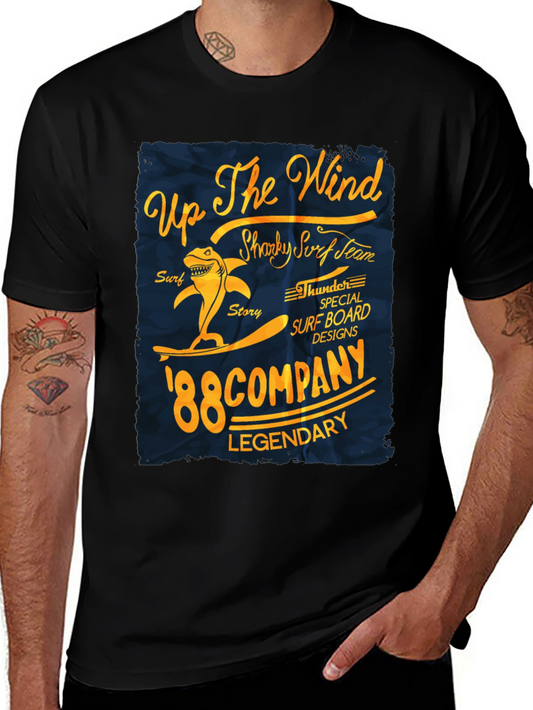 Shark Surf Team Black T-Shirt