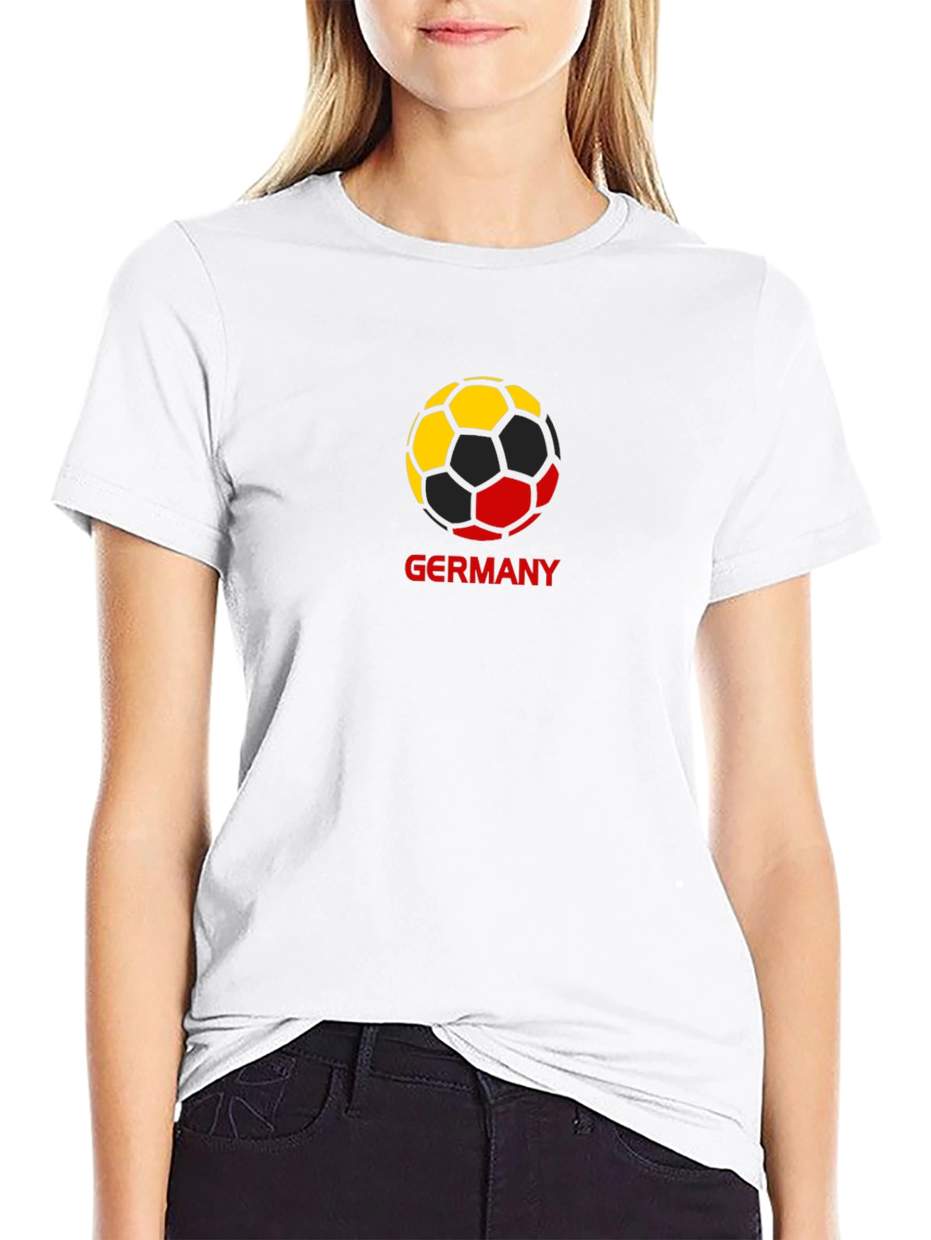 Germany Soccer Ball T-Shirt - Black