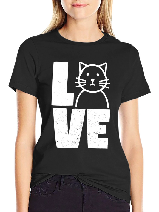 Love Cat T-Shirt - Cute Graphic Tee