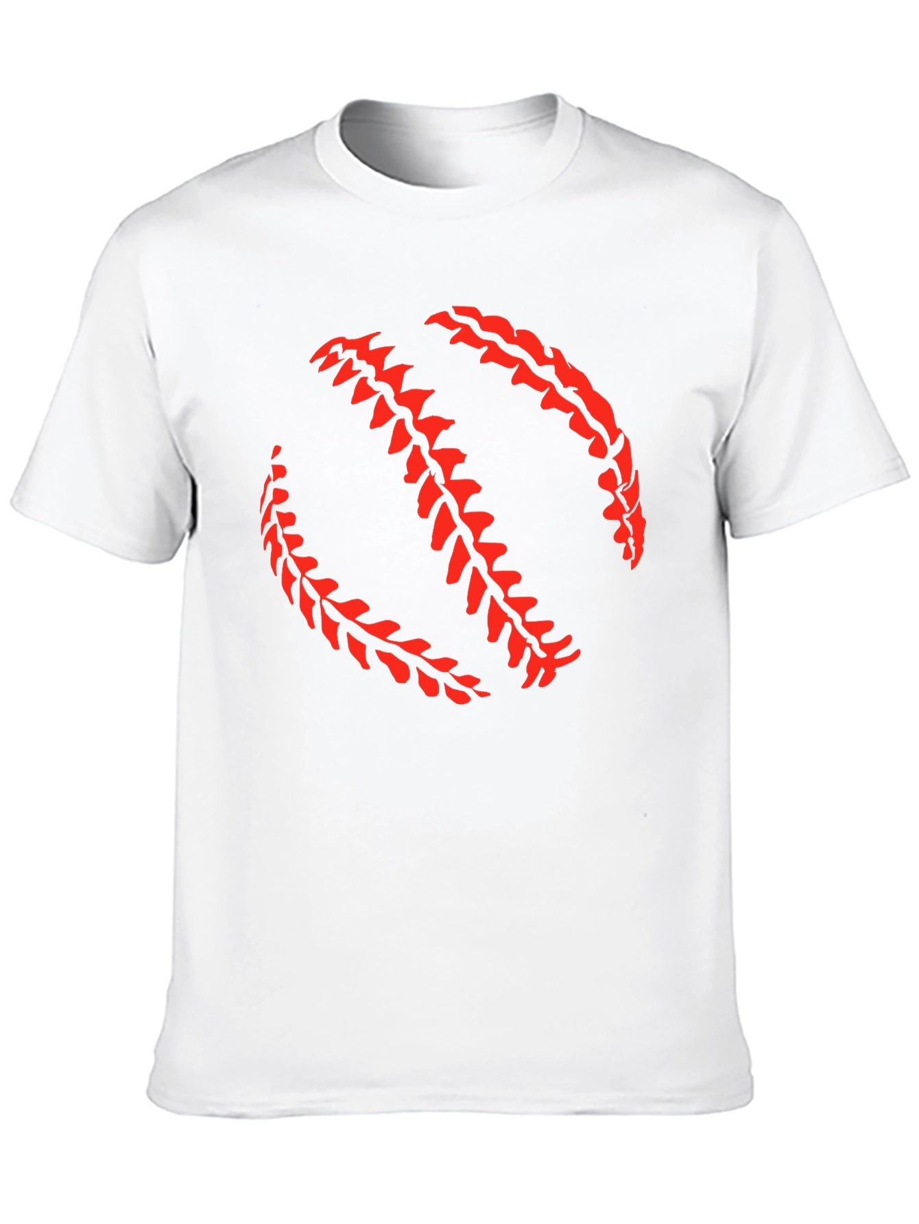 Baseball Stitch Graphic Black T-Shirt