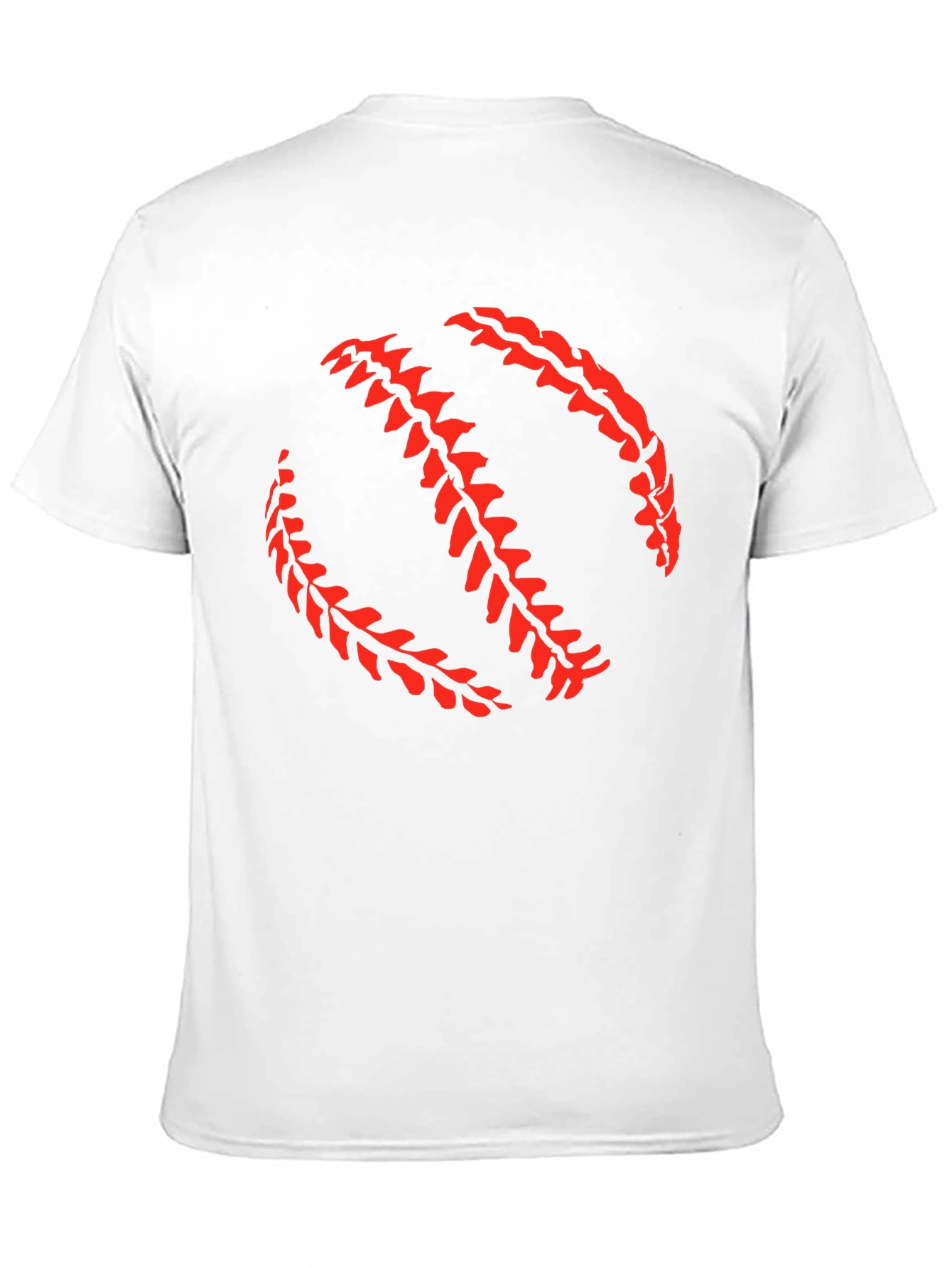 Baseball Stitch Graphic Black T-Shirt
