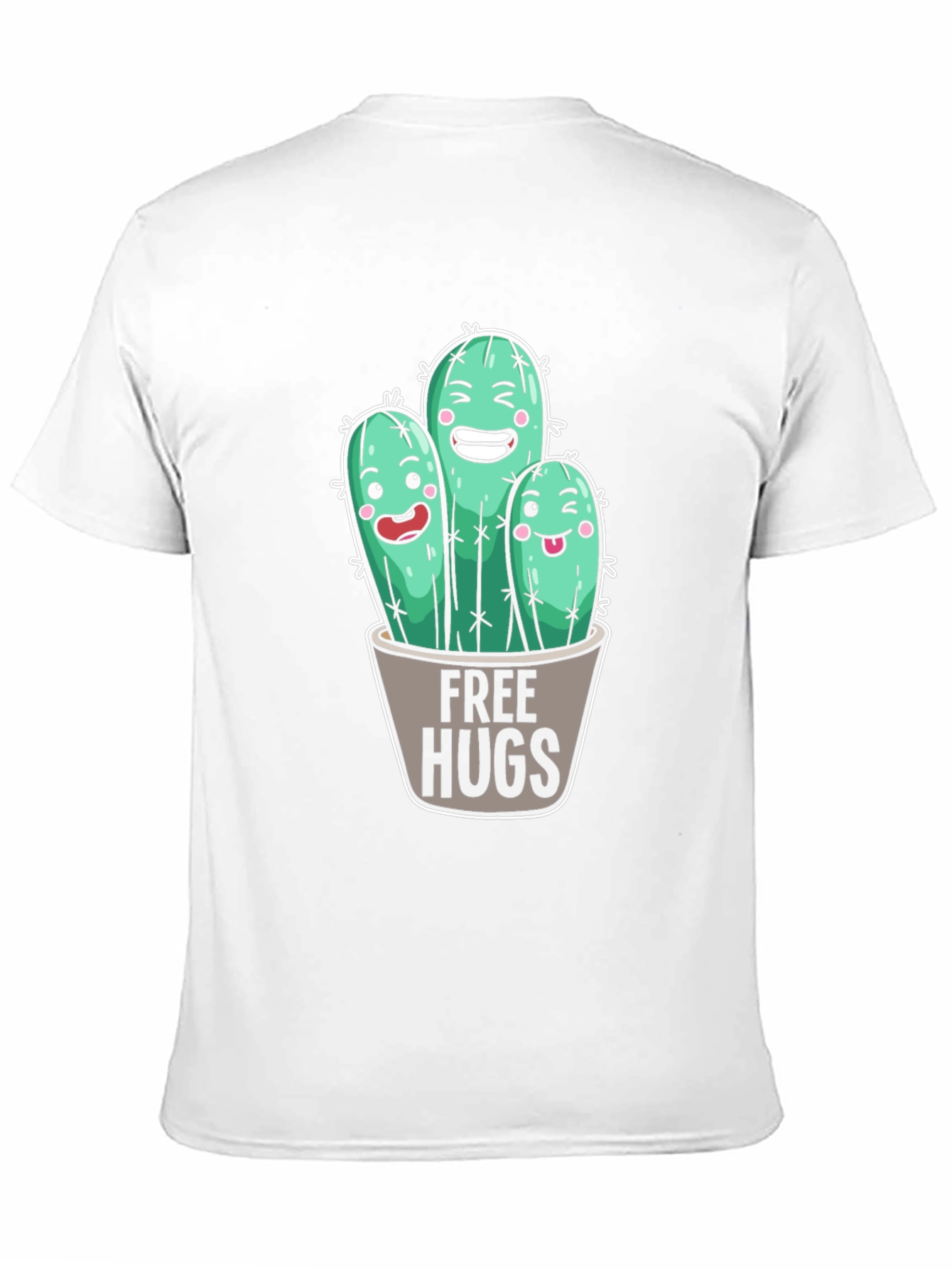 Free Hugs Cactus Graphic T-Shirt