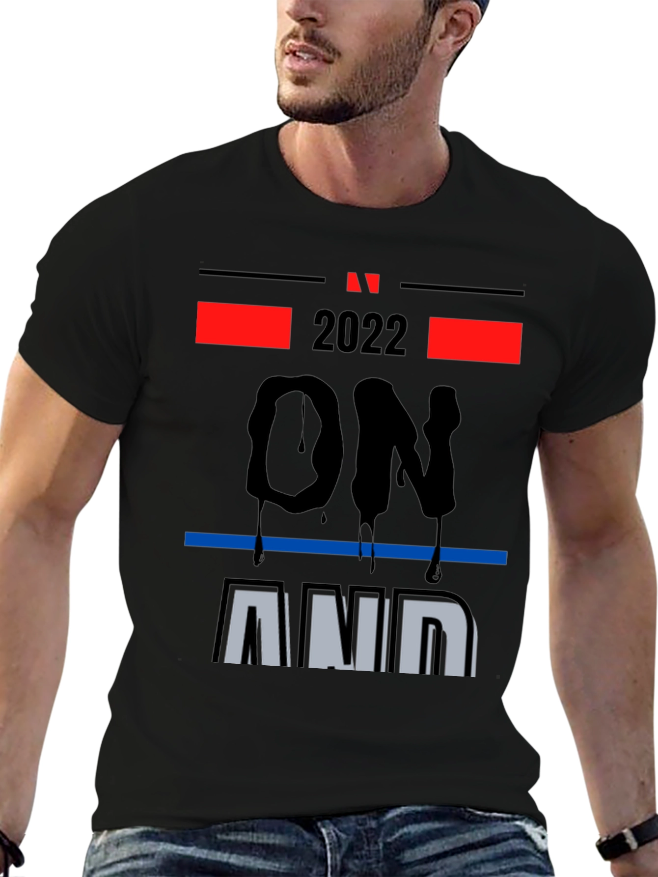 2022 On and On Graphic Print T-Shirt