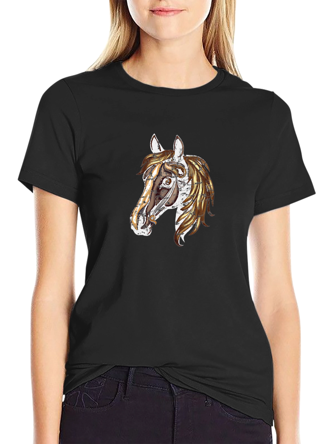 Horse Graphic Tee - Unique Animal Design T-Shirt