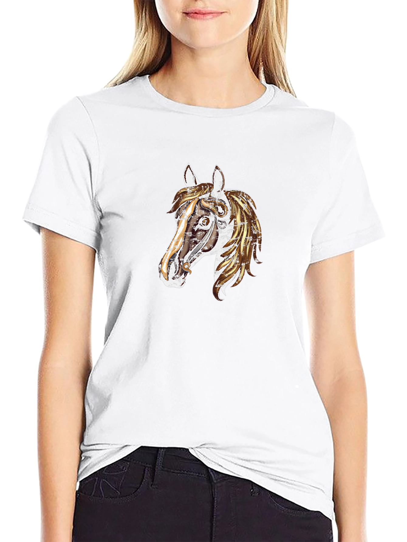 Horse Graphic Tee - Unique Animal Design T-Shirt