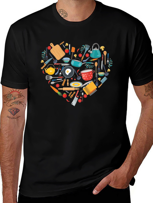 Chefs Heart T-Shirt - Culinary Love!