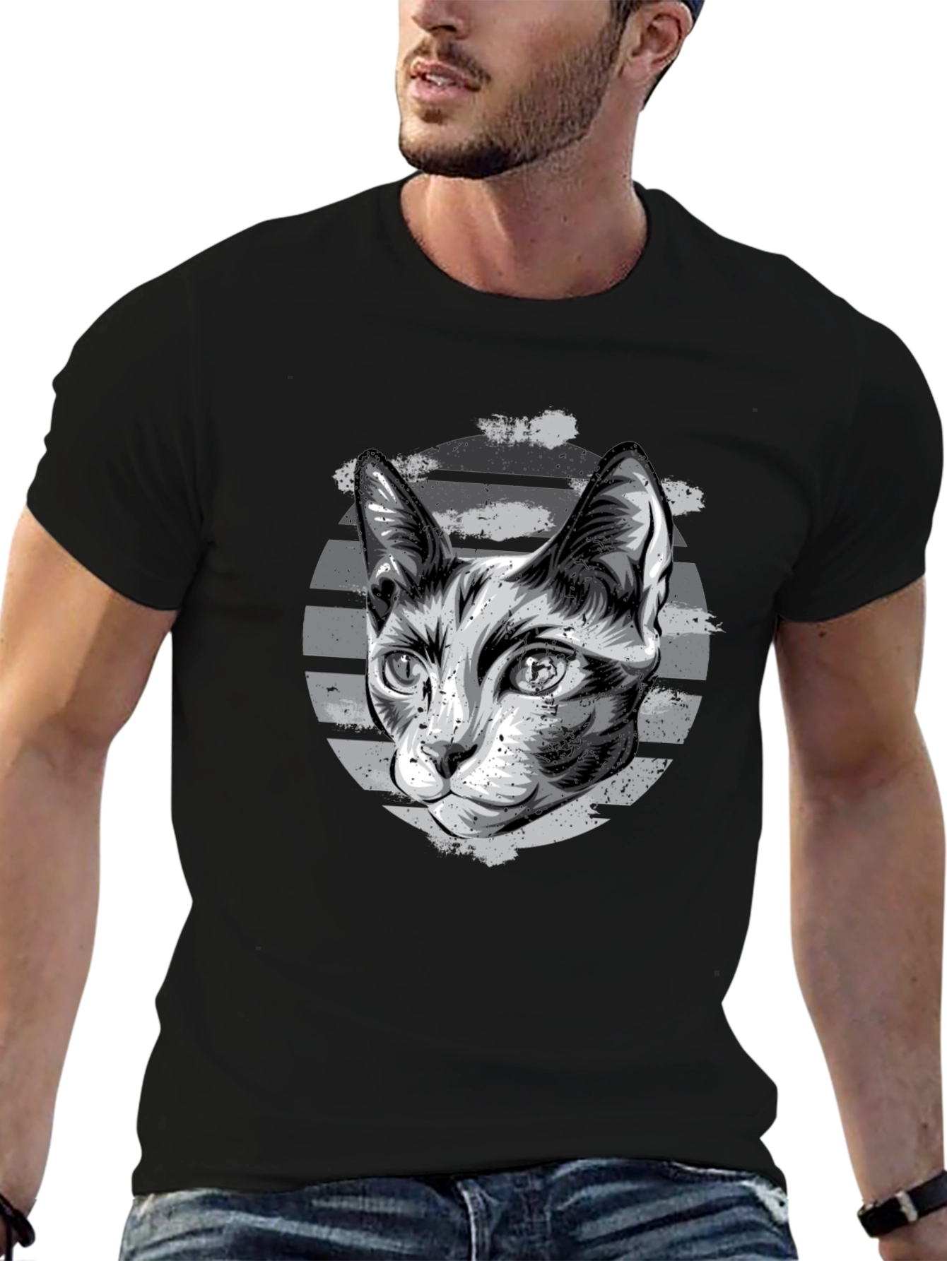 Cool Cat Graphic T-Shirt