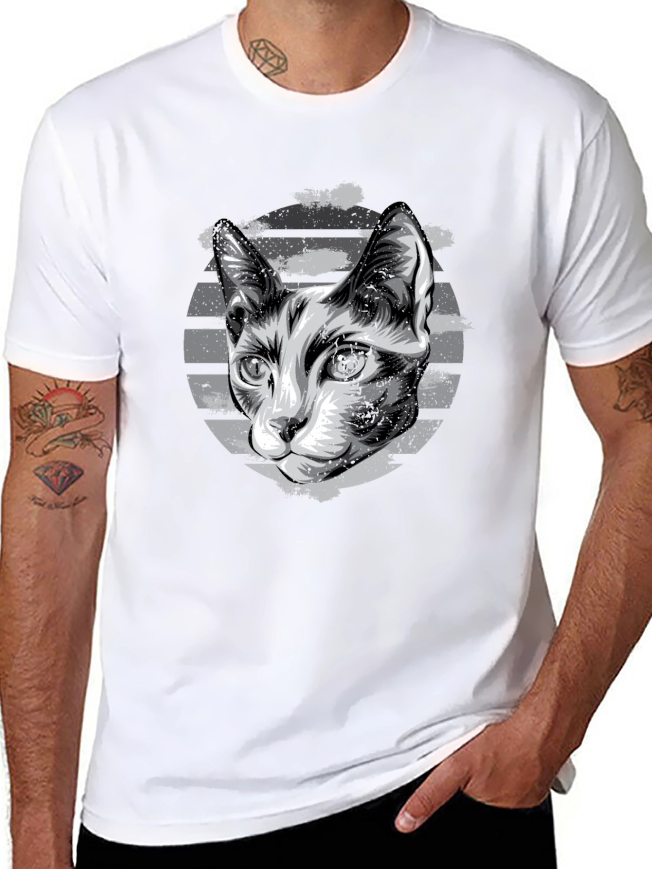Cool Cat Graphic T-Shirt