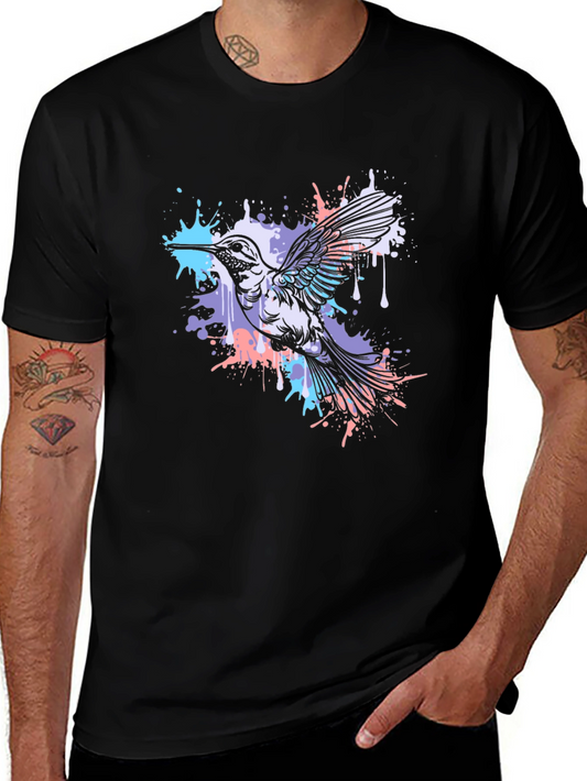 Hummingbird Graphic T-Shirt - Black