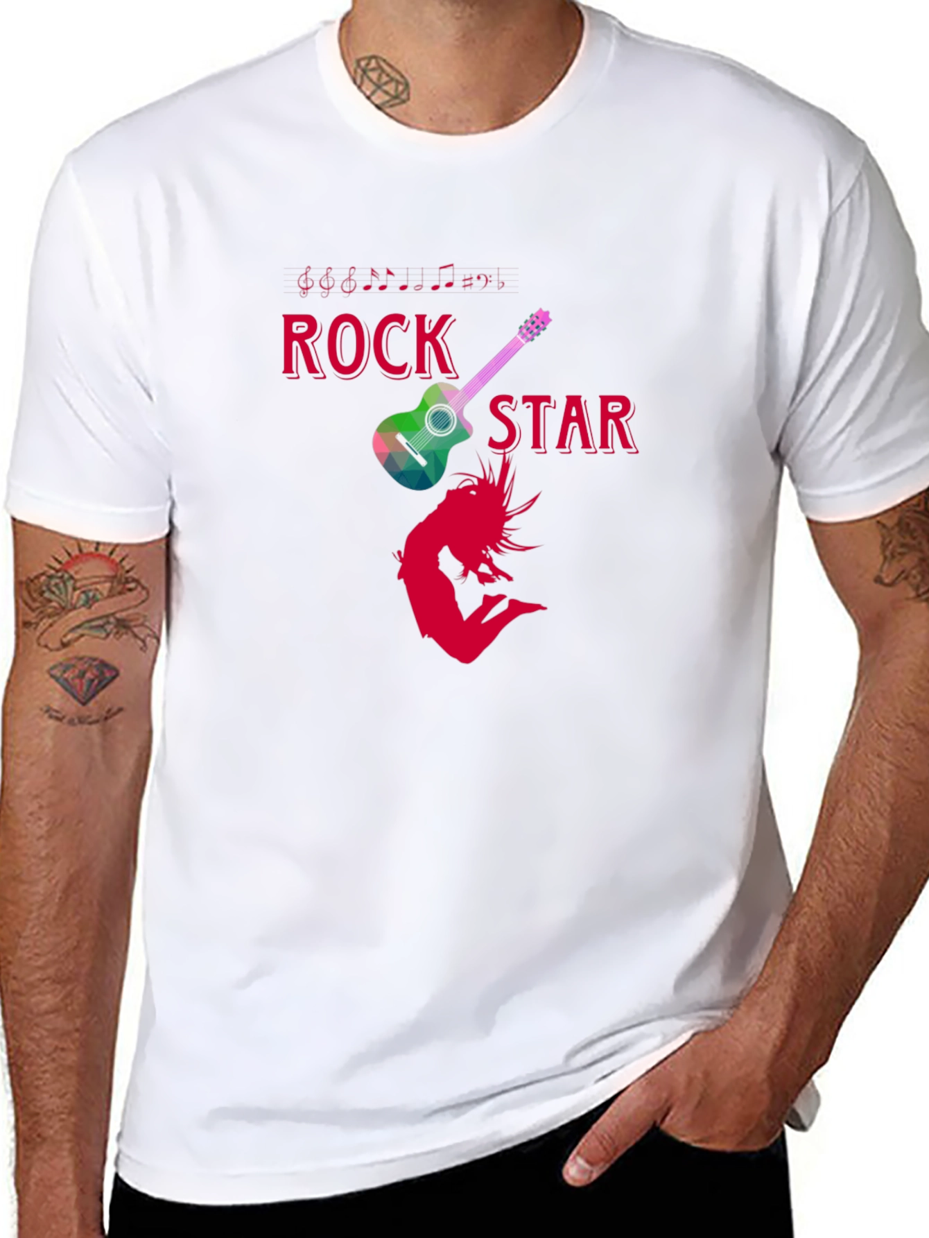 Rock Star Graphic Tee - Stylish Band T-Shirt