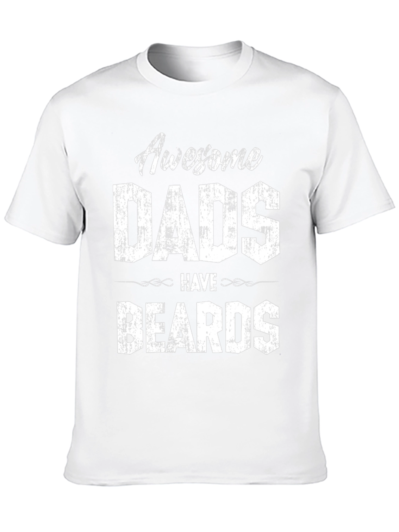 Awesome Dads Have Beards Graphic Tee - Black