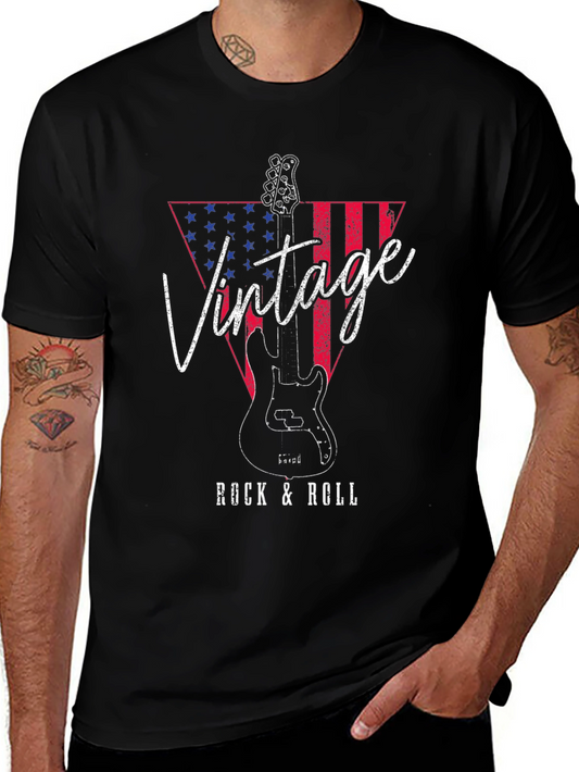 Vintage Rock & Roll Guitar T-Shirt
