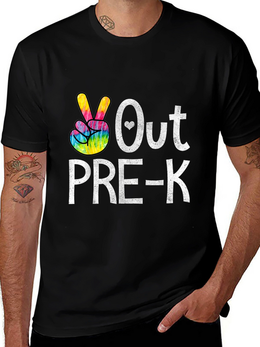 Peace Out Pre-K Graphic Tee - Back to School