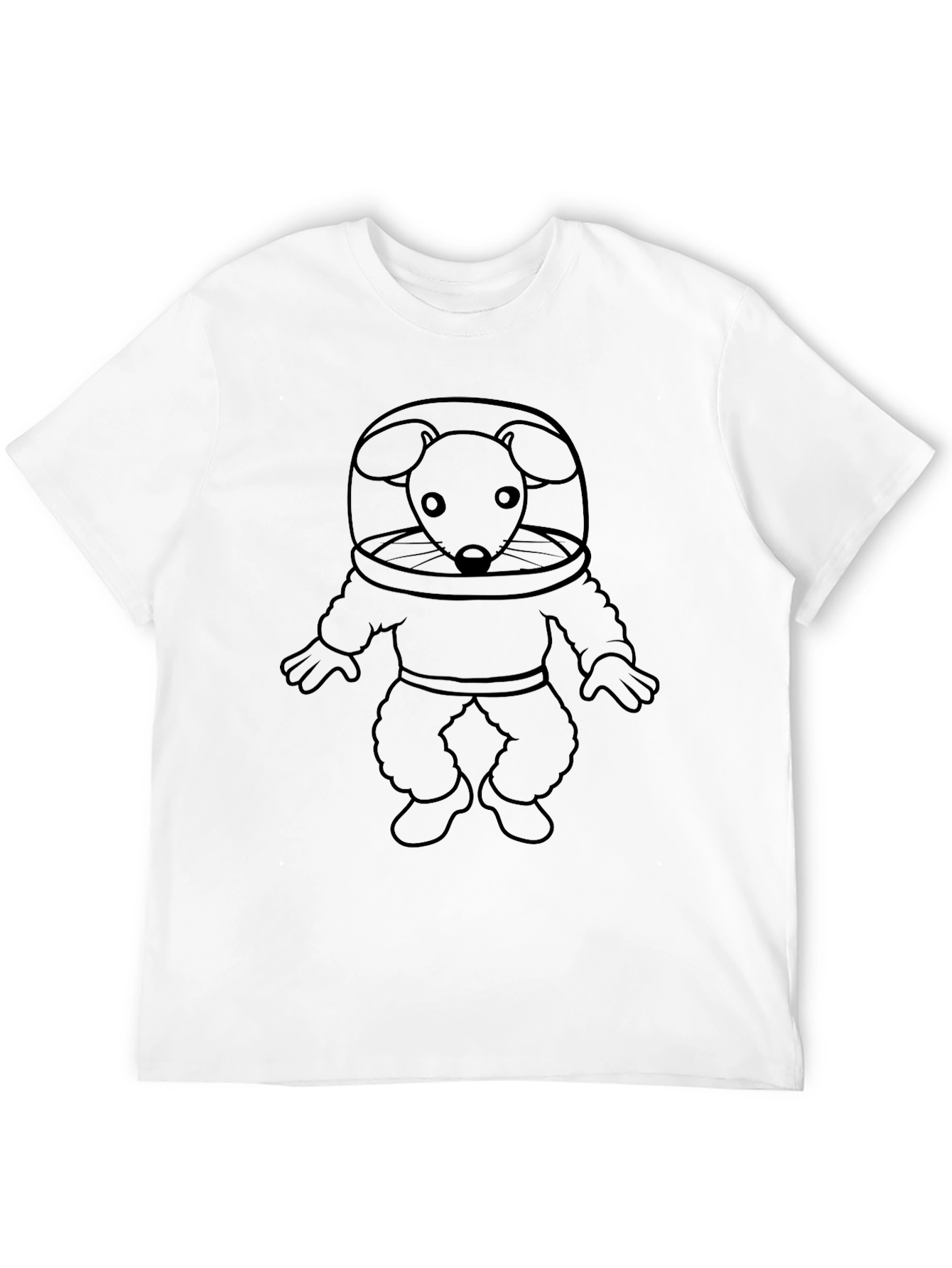 Mouse Astronaut T-Shirt - Black