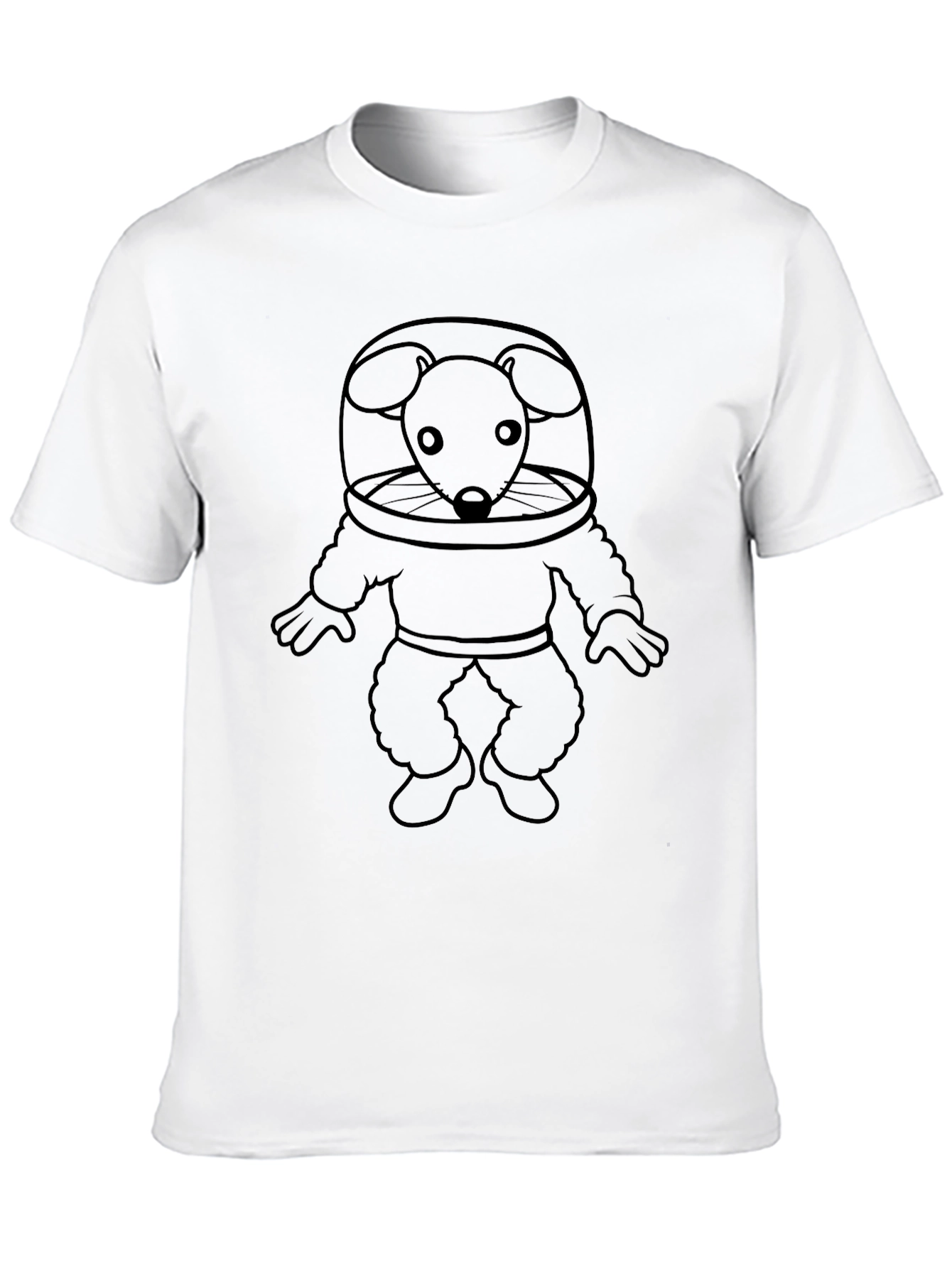 Mouse Astronaut T-Shirt - Black
