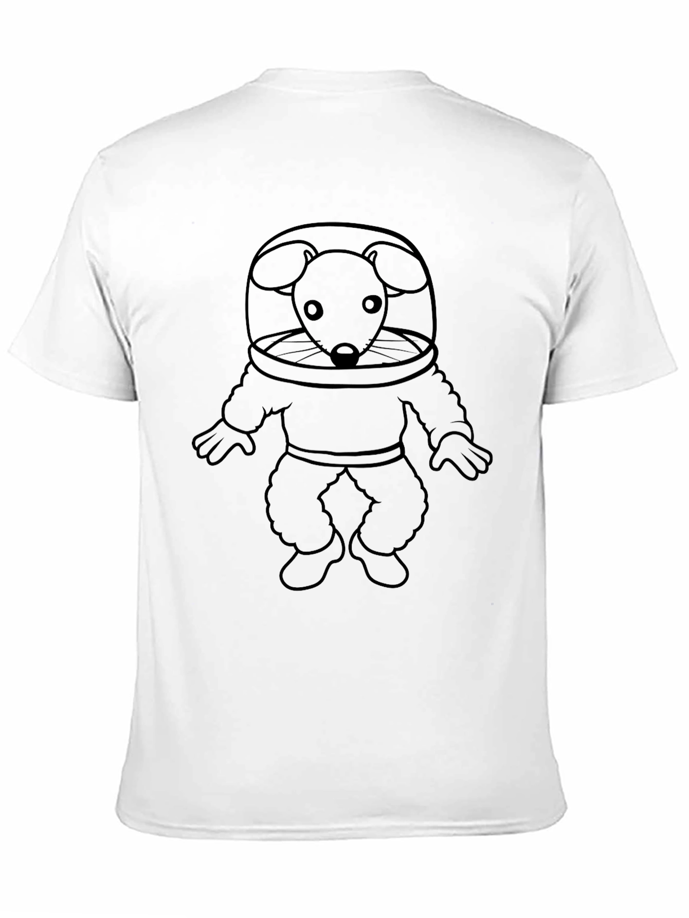 Mouse Astronaut T-Shirt - Black